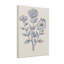 Plantes et fleurs à motif floral bleu et crème-446232142