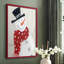 Festive Snowman I, reproduction encadrée - bois massif-128284295-128284302