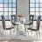 Modern Diamond Crush Mirrored Round Dining Table