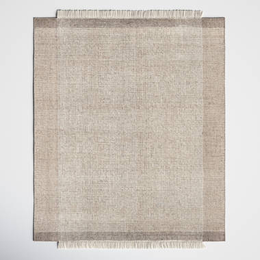 Zekia Handmade Wool Taupe Rug & Reviews