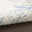 Tapis ivoire / bleu Lilyanna-724591346