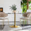 Speth Round Glass Top Metal Base Dining Table-448923680-448923683