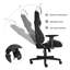 Fauteuil de jeu et de course pivotant ergonomique Inbox Zero-1912929725
