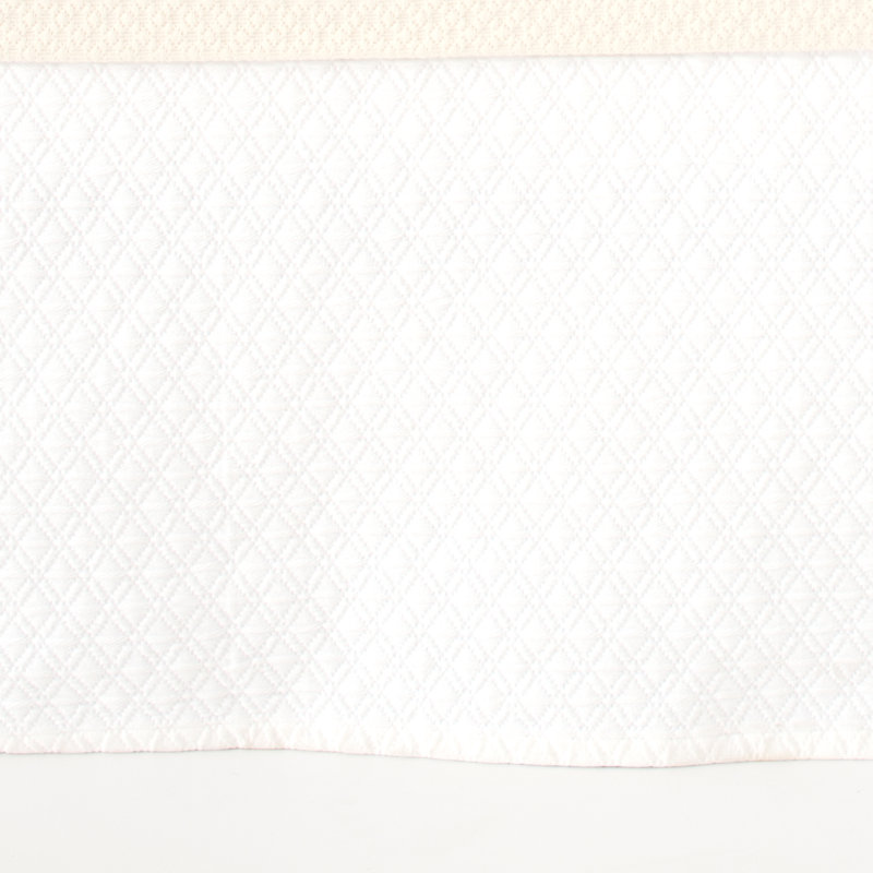 Diamond Matelasse Box Spring Cover, Twin, White