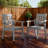 All-Weather Outdoor Waterproof Dining Sets - Rust-Resistant Modern Outdoor Dining Sets For Backyard Garden Deck Poolside 1-Table 2-Chairs-254698349