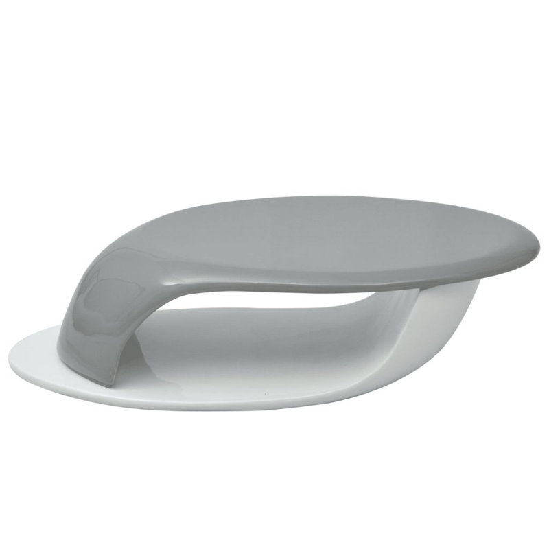 Athey Abstract Coffee Table, Grey, White