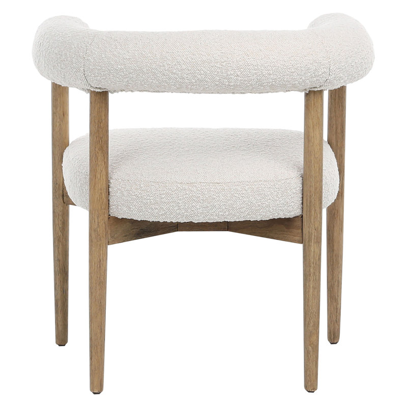 Matilda Boucle Upholstered Dining Chair, Off White