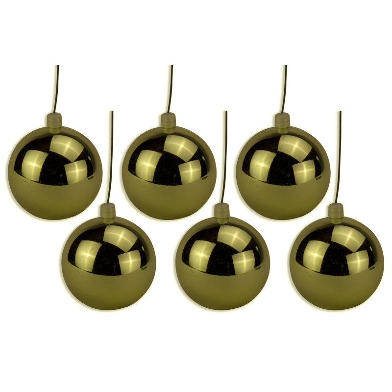 4.72'' Ornament Shatterproof Ball Ornament, Gold