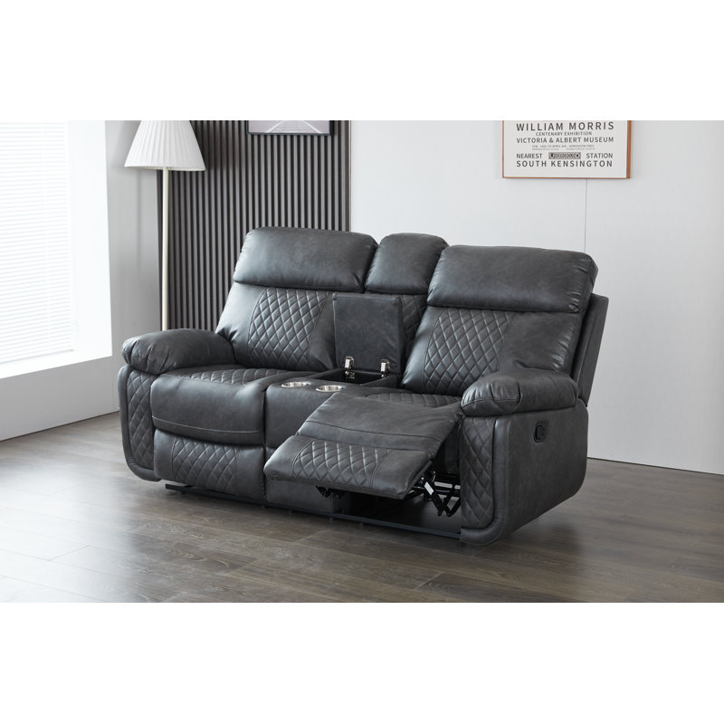 Canapé inclinable de 72,8 po Billington, Gris