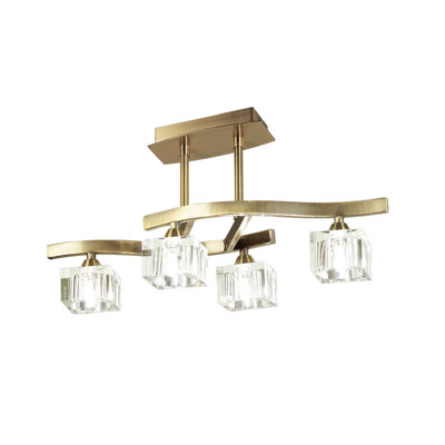 Cuadrax LED Semi Flush Mount