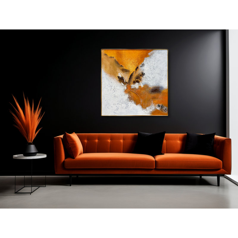 Larvos Volcanic Abstract Oil Painting