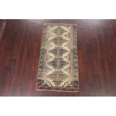 Mohssen One-of-a-Kind 3'0" X 5'11" Wool Area Rug in Beige