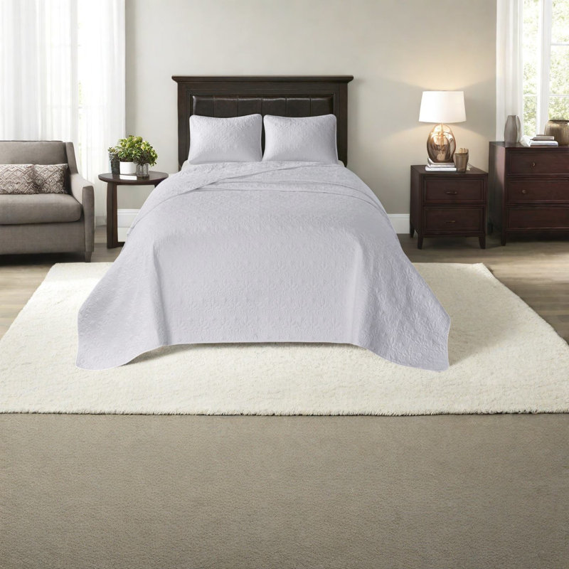 Ensemble de literie en coton blanc confort, style chalet, très grand
