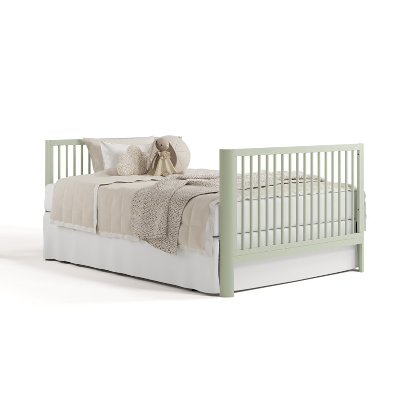 Casablanca 5-In-1 Convertible Crib With Mattress, Sage