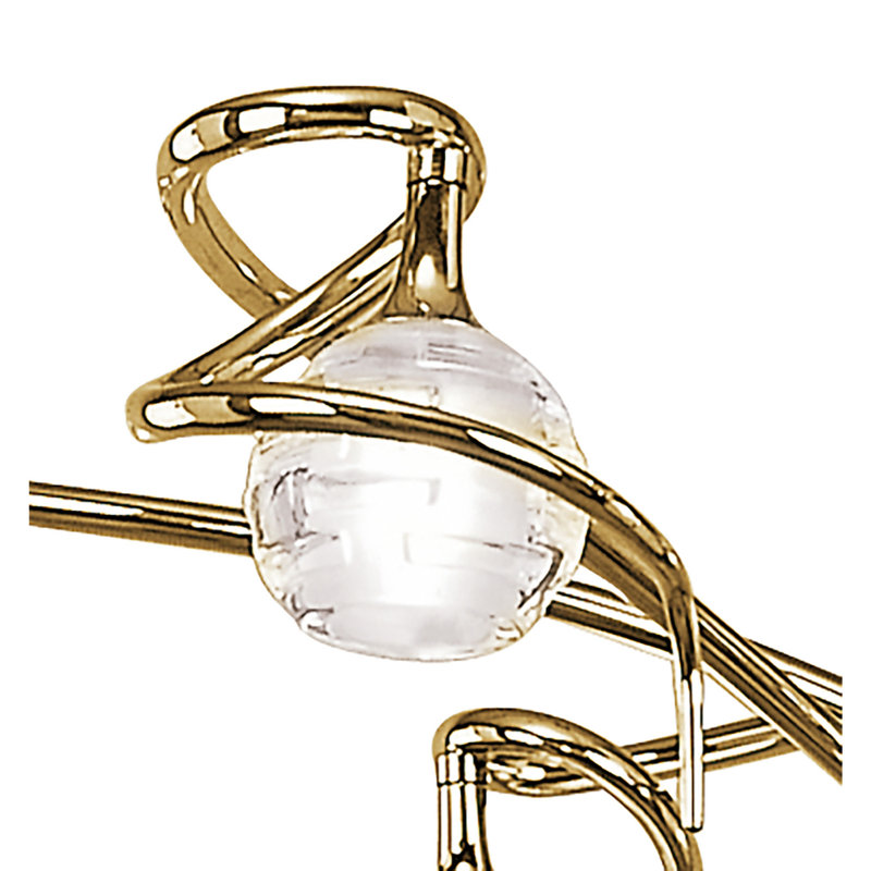 Dali 6 - Light Polished Brass Cluster Pendant