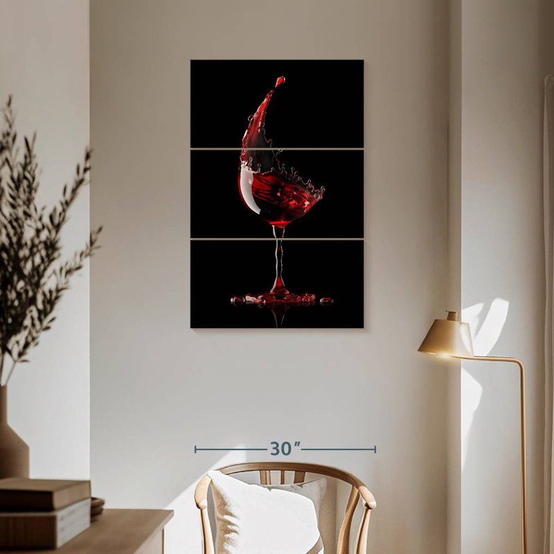 Yarlin Red Wine Glass, 57" H x 36" W