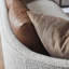 Bond Upholstred Oyster Beige Fabirc Contempry design 101" Sofa
