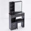 Coiffeuse 29,2 po + tabouret rembourré