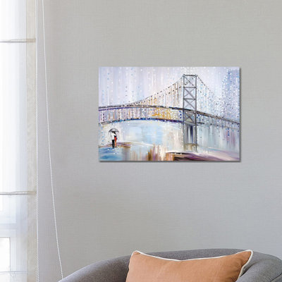 Romantic Rainy Date by Ekaterina Ermilkina - Painting on Canvas