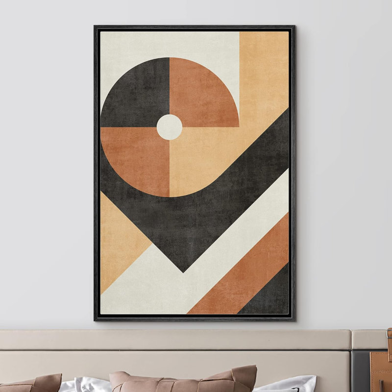 Style Mid Century, Noir, H 24 po x l 16 po