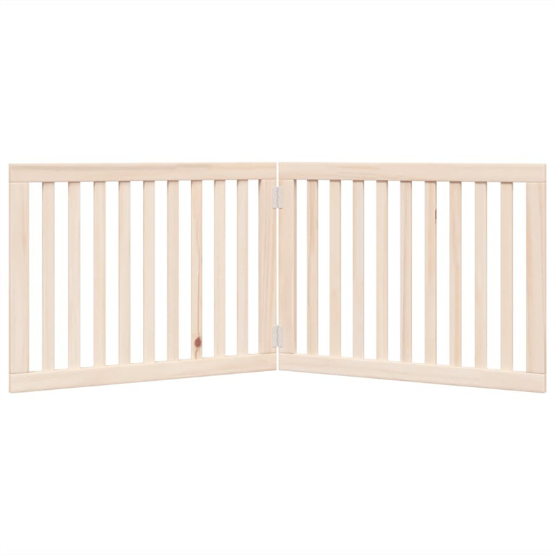 Nickson Solid Wood Dog House Door, Beige, 60cm H x 160cm W x 2cm D