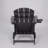 Outdoor Adirondack Chair, Foldable With Dual Cup Holder, Composite Material With Wood Texture-1712316113