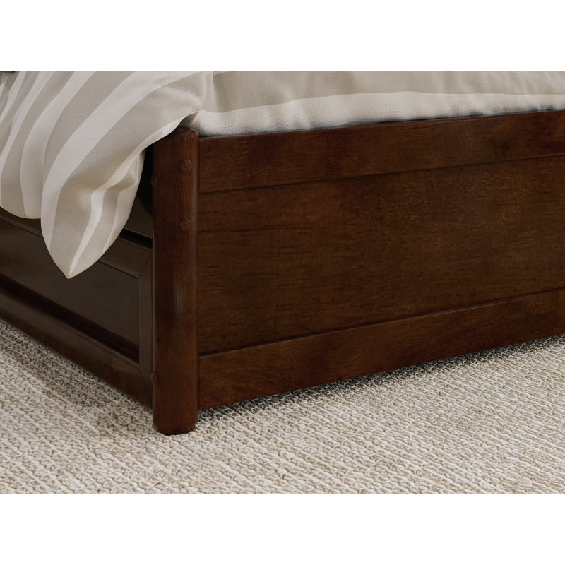 Lamecia Solid Wood Platform Bed with Storage