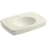 Bancroft Ceramic 31" Pedestal Bathroom Sink with Overflow