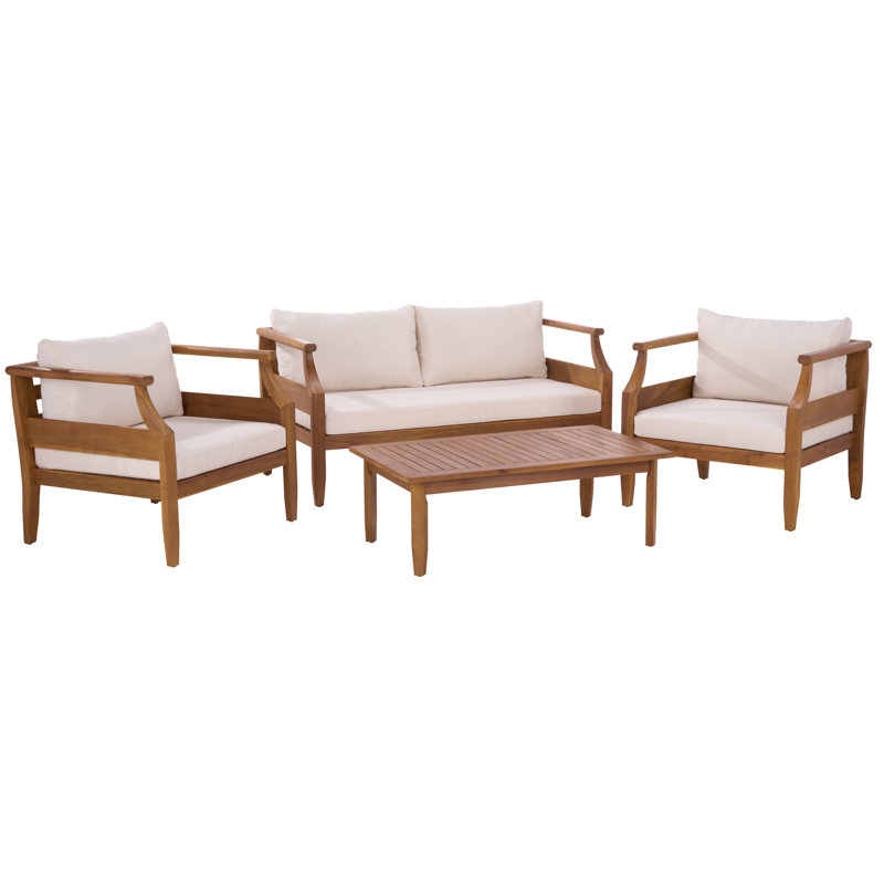 Alta 4 Piece Teak Conversation Set