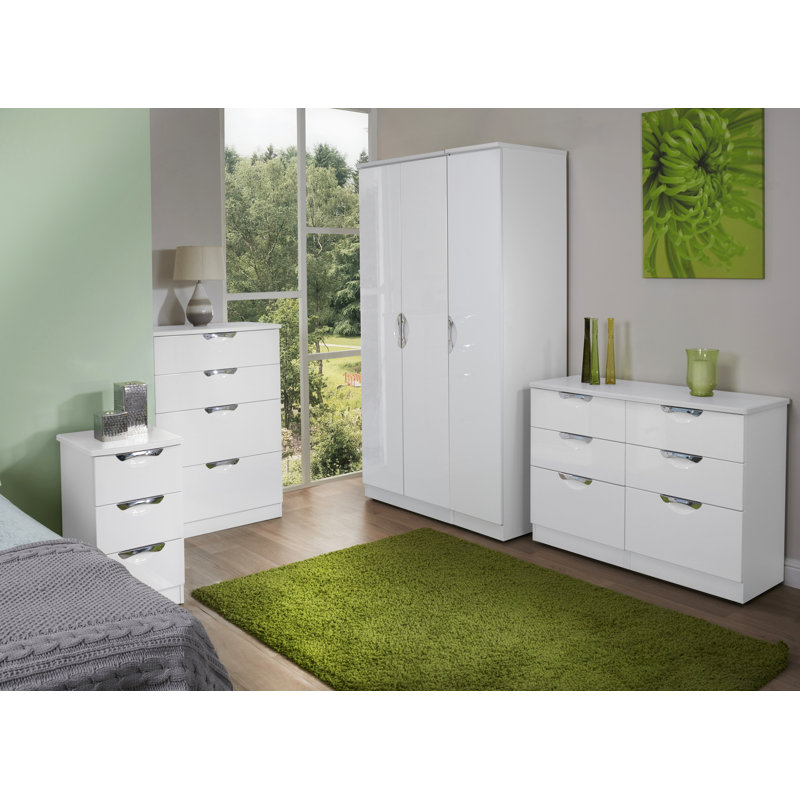Fully Assembled Ratley Blanket Trunk, White Gloss