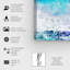 "Eiffel Glitter Blue" par Oliver Gal, impression sur toile-1380992321-1381294311