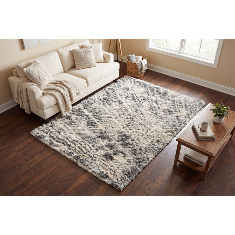 Tapis crème / gris Loretta, Rectangle 7 pi 10 po x 10 pi 10 po