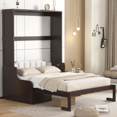 Soloma Queen Murphy Bed with Sofa Cushion