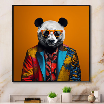 Fashion Panda In Suit I - Panda Animal Wall Art