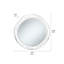 Javin Round Metal Swirl Framed Wall Mounted Accent Mirror-63970353