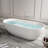 69'' x 29'' Freestanding Soaking Solid Surface Bathtub-88251906