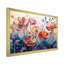 «Red Blue Botanical Serenade - Abstract Botanicals», reproduction d'art sur toile-805257301-805257302