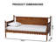 Lit de jour Hiten Artisan en bois bobiné, taille simple
