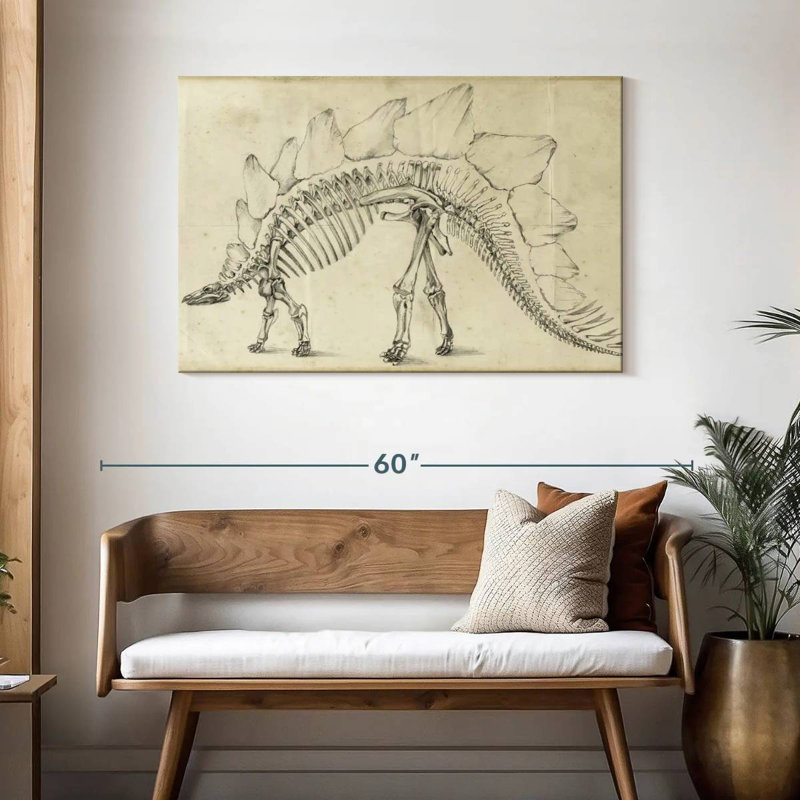 Brampt Dinosaur Study III, H 30 po x l 45 po