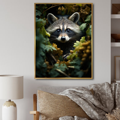Curious Raccoon Collage VI - impression