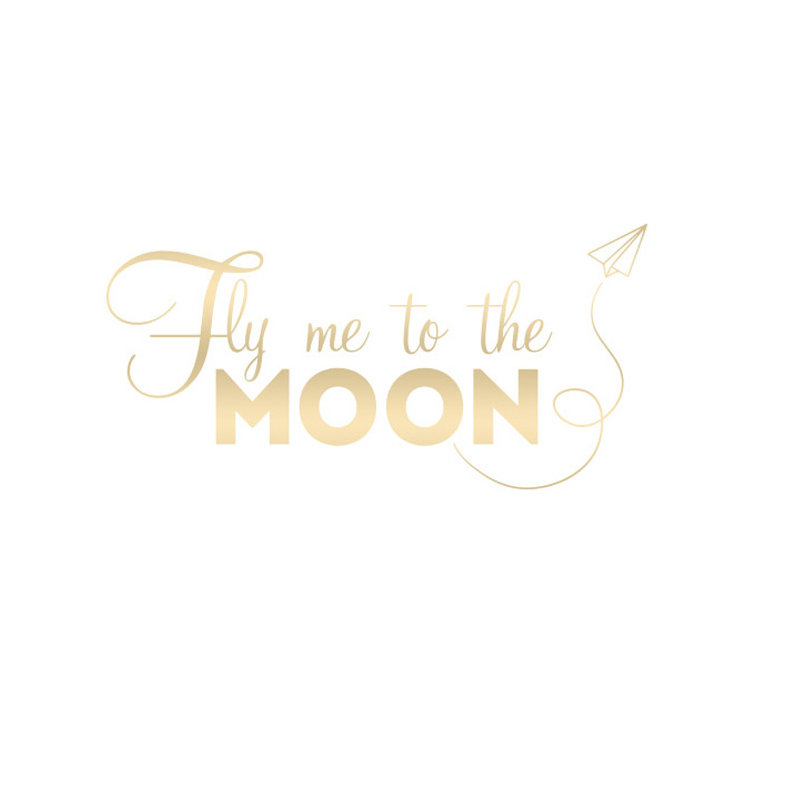 Wall Decal, Medium, Shiny Gold