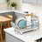 Stainless Steel Dish Drying Rack With Removable Utensil Holder, Drainboard And Glass Organizer - Space Saving Kitchen Counter Dish Rack For Efficient Drying And Storage-121782541