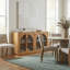 Large Storage Sideboard With Glass Doors And Unique Arched Design For Dining Room-580350868