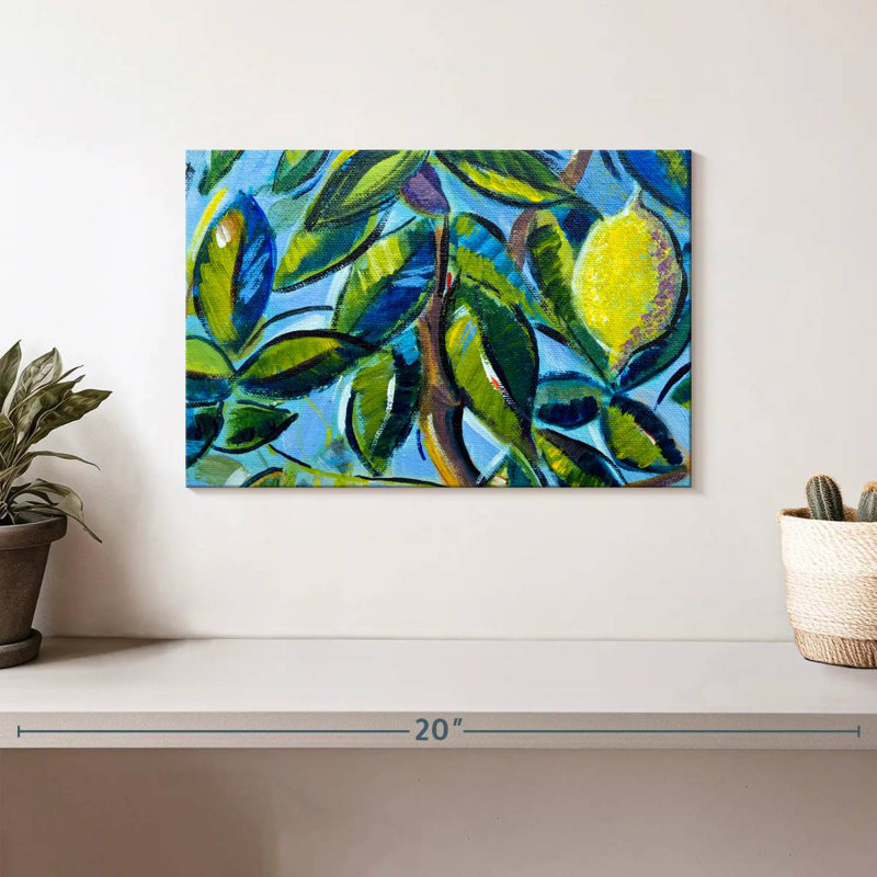 Lemon Tree Leaves, 8" H x 12" W