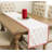Red Candy Cane Christmas Table Runner Holiday Cotton Table Cover 16" W X 72" L-1035538222