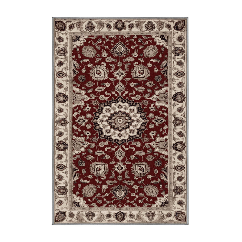 Tapis persan gris lavable à la machine