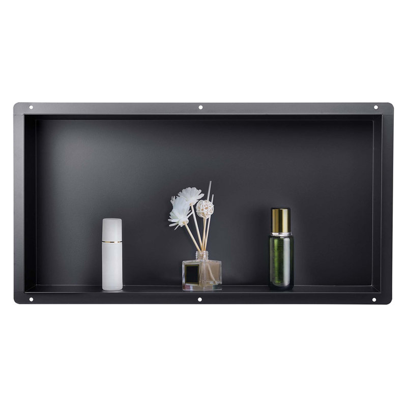 Niche de douche imperméable sans cadre avec fabrication en acier inoxydable de qualité supérieure