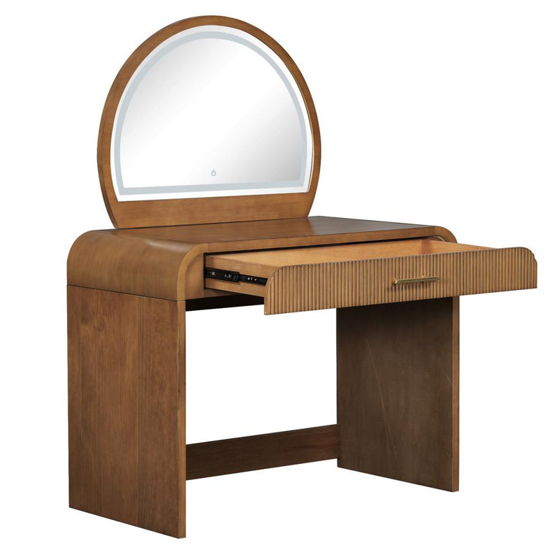 Meuble-lavabo 39 po avec miroir DEL, Espresso