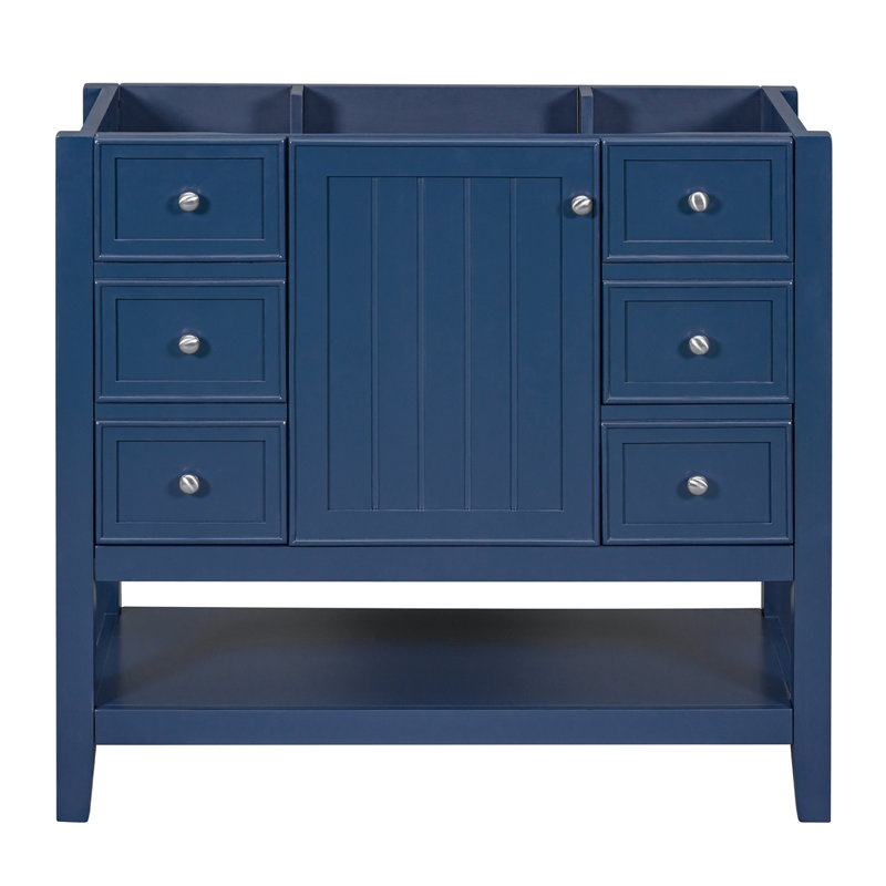 Meuble-lavabo de salle de bain sans base de meuble-lavabo seulement, Bleu