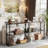 Small Entryway Table, 29.5" Narrow Console Table With Shelves-94554687